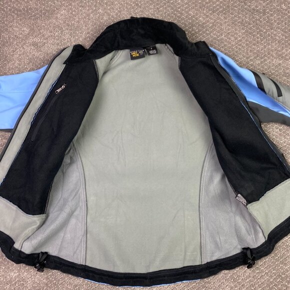 Vintage Mountain Hardwear Gore Windstopper Jacket Soft Shell Women's Sz 8 Blue - Picture 13 of 16
